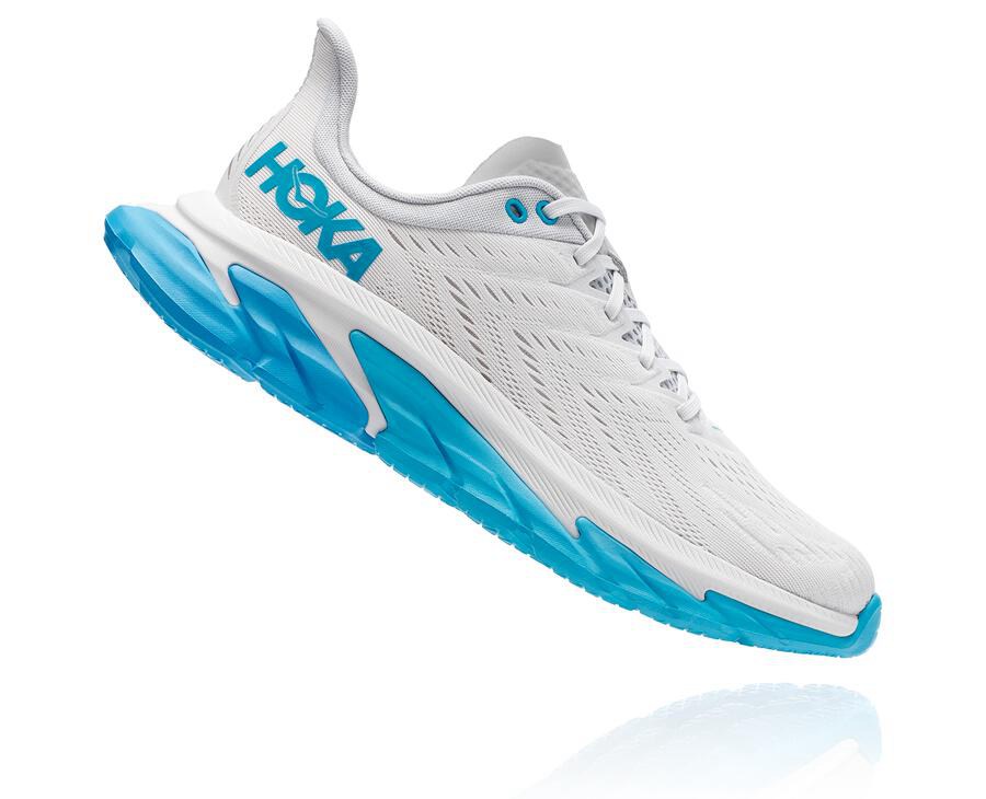 Zapatillas Running Hoka One One Hombre - Clifton Edge - Blancas/Azules - IGN182506